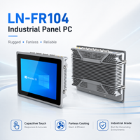 Computadora Industrial con Panel Táctil Integrado de 10.4 Pulgadas, Doble LAN, COM, USB, HD, Compatible con Windows y Linux, HMI, OEM, ODM, Personalizable