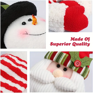 Hot Selling <b>Christmas</b> Decor Stereoscopic Cartoon Curtain Decoration Old Snowman Home Curtain Door Curtain Buckle - Product Image 5