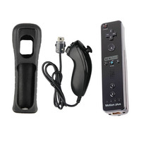 2 en 1 intégré Motion Plus pour Nintendo Wii télécommande Nunchuck Joystick pour Wii télécommande livraison directe