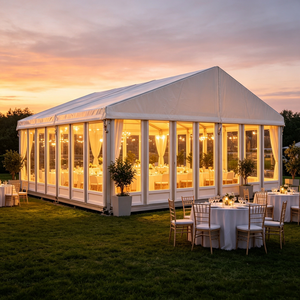 Factory Innovation Design <b>Gazebo</b> Tent Outdoor Event Wedding Tents 300 People Events With Decor 40x60 Heavy Duty Lighting Fixture - Product Image 2