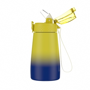 Custom Gradient-colored Stainless Steel Water <b>Bottle</b> For Kids Portable Hoop With For <b>Straw</b> Lid For Travel - Product Image 4