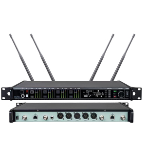 Hệ thống micro không dây kỹ thuật số DJ Karaoke 4 kênh hiệu suất cao AXINT AD4Q với 4 micro cầm tay KSM9 dùng cho sân khấu, hát, thu âm, thuyết trình - Product Image 5