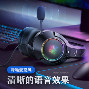 <span class=keywords><strong>Onikuma</strong></span> ชุดหูฟังแบบมีสาย <span class=keywords><strong>K9</strong></span>, IPX5ตัดเสียงรบกวนแบบแอกทีฟกันน้ำ3.5มม. สำหรับผู้ที่กินไก่เล่นเกมคอมพิวเตอร์ - Product Image 3