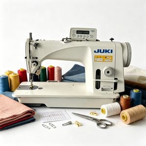 Machine à coudre industrielle JUKI 9900B à point noué, simple aiguille, plate, <span class=keywords><strong>d</strong></span>'<span class=keywords><strong>occasion</strong></span>, pour atelier de confection - Product Image 1