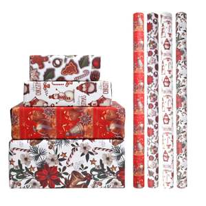 2025 Factory Disposable Coated Silicone Virgin <b>Christmas</b> Gift <b>Wrapping</b> <b>Paper</b> 70x95cm Packaging - Product Image 1