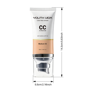 <span class=keywords><strong>Crème</strong></span> <span class=keywords><strong>CC</strong></span> Écran Solaire SPF 50+ Effet Matifiant, Anti-Imperfections, Blanchissante et Éclaircissante, Longue Tenue, Imperméable, Contrôle du Sébum, Marque Privée - Product Image 6