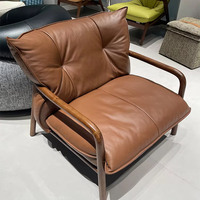 Fauteuil simple en bois massif de fabrication chinoise avec dossier rembourré, fauteuil d'appoint pour salon