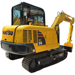 Pelleteuse sur chenilles Komatsu d'occasion au Japon bon marché PC56-7 moteur japonais d'origine pour les travaux de construction à faible durée de fonctionnement - Product Image 1