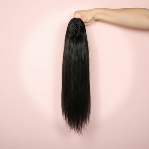 Nuovo Prodotto: Coda di Cavallo Liscia con Clip, Parrucca in Capelli Umani Vergini, Estensione Fissa per Capelli - Product Image 5