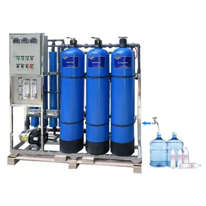 Filter air, sistem pemurni air 500L/jam 2500LPH 500L 2500L 10000L komersial Reverse Osmosis RO 500 liter per jam air