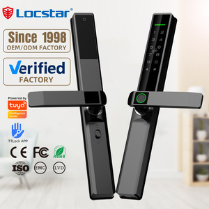 Serrures intelligentes numériques fines avec empreintes digitales, contrôle à distance par application Wifi Tuya TTlock, nouvelle conception Locstar, pour <span class=keywords><strong>porte</strong></span> <span class=keywords><strong>d</strong></span>'<span class=keywords><strong>entrée</strong></span>, pour la maison - Product Image 1
