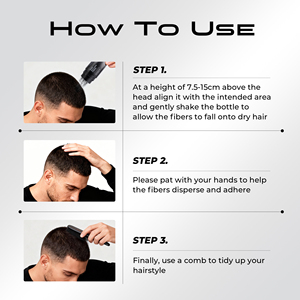 Fibras Capilares NIZORICK <span class=keywords><strong>para</strong></span> Zonas Calvas, Disimulan la Pérdida de Cabello de Forma Instantánea, Fibras Capilares de Proteína <span class=keywords><strong>para</strong></span> Hombre - Product Image 6