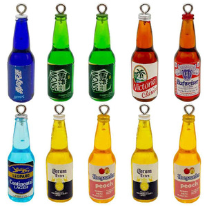 Accessoires miniatures en acrylique pour la création de bijoux DIY : bouteille de vin, bouteille de <span class=keywords><strong>bière</strong></span>, pendentifs, breloques pour colliers, boucles d'oreilles, bracelets et articles d'artisanat - Product Image 1