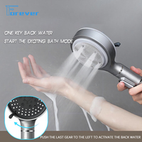 Nouvelle Douche à Main Multifonctionnelle en Silicone avec Brosse de Massage, Pommeau de Douche à Pulvérisation Manuelle, Filtre et Jet Supercharge
