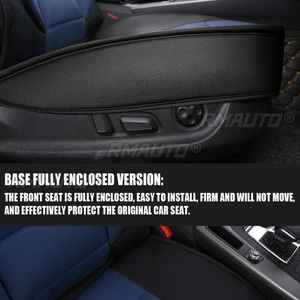 5D Deluxe Car Front <b>Seat</b> <b>Covers</b> PU Leather <b>Seat</b> <b>Cover</b> Non-slip <b>Seat</b> Cushion <b>Cover</b> Breathable Protector Mat for BMW/<b>VW</b>/Hyundai - Product Image 4
