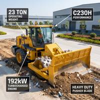 Compacteur de déchets lourd de 23 tonnes à vendre directement de l'usine pour l'exportation