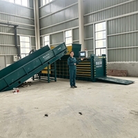 Presse à balles hydraulique horizontale pour le recyclage des déchets, compacteur de métal et de plastique à prix avantageux