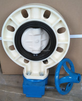 Vanne de dérivation d'irrigation pvc pph pp abs, livraison gratuite du logo, faible couple, facile à tourner, vanne à papillon manuelle