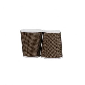 8oz 12oz 16oz Disposable <b>Corrugated</b> <b>Paper</b> Insulated Takeaway Coffee Cup with Cover Lid - Product Image 2