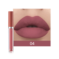 Ensemble de gloss à lèvres mats 6 couleurs, longue tenue, waterproof, anti-transfert, style européen et américain.