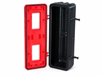 Armoire murale en PVC pour extincteurs, double fenêtre, extérieure, étanche, pour 2 extincteurs, flexible