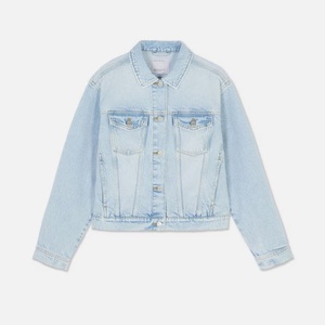 Nouvelle conception, vente en gros, OEM, vestes en jean vintage de haute qualité pour femmes, coupe classique, veste en jean courte - Product Image 5
