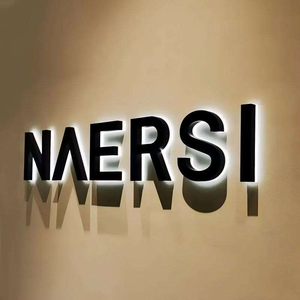 Panneaux publicitaires sandwich 3D en métal personnalisés pour extérieur, portables, rétroéclairés par <span class=keywords><strong>LED</strong></span>, avec logo lumineux pour enseigne commerciale - Product Image 5