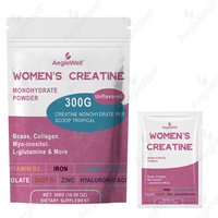 AegleWell Créatine Monohydrate en Poudre pour Femmes Myo-Inositol Collagène Biotine Fer Antioxydant Soutien Équilibre Hormonal Musculaire GMP