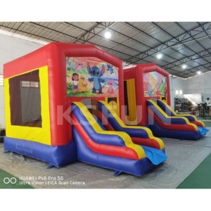 Castillo Inflable Super <span class=keywords><strong>Mario</strong></span> con Pancartas Personalizadas Extraíbles de Velcro, Castillo Inflable con Tobogán, Brincolines Inflables para Fiestas - Product Image 5