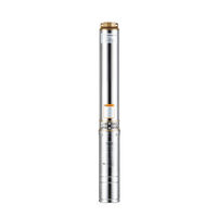 Pompe à eau submersible 3 pouces 0,75 CV 0,55 kW en acier inoxydable 304, personnalisable OEM pour l'irrigation de puits profonds