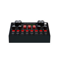 Carte son V8K Live BP1048B2 DSP Mixeur OTG sans perte Double micro 500mAh pour Bluetooth 5.0 Téléphone PC Streaming/Podcast/Karaoké OEM ODM