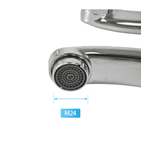 Accessoires de robinet de salle de bains de cuisine en acier inoxydable tuyau de sortie de bassin personnalisé tuyau de bec mélangeur de type s plat pour robinet d'évier