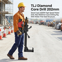 Perceuse à carottage diamantée TLJ 200 mm (8 po) 3200 W pour béton avec structure d'étanchéité sans eau