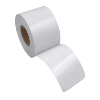 Étiquettes autocollantes thermiques sans support de haute qualité 40 mm 57 mm 80 mm, papier d'étiquettes continu respectueux de l'environnement