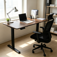 Cadre de bureau électrique moderne à moteur unique, réglable en hauteur sur 2 niveaux, pour position assise ou debout, base de bureau ergonomique en métal
