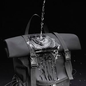 High Quality <b>Large</b> Capacity Rolltop Business Travel <b>Backpack</b> 15.6 Inch Wear-Resisting Nylon Waterproof Laptop <b>Backpack</b> - Product Image 5