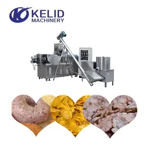 Twin Screw Breakfast Cereal Extruder Cocoa Crunch Corn Flakes Manufacturing Machine