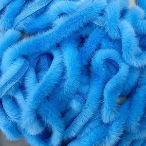 Ribete de Pelo Sintético de Conejo para Navidad, Cinta con Borde de Alambre para Decoración de Coronas y Manualidades - Product Image 2