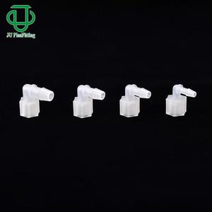 ข้อต่อท่อพลาสติก PP ยี่ห้อ JU แบบข้อศอก ขนาด 1/8NPT 1/4NPT สำหรับเชื่อมต่อสายยางแบบยืดหยุ่น - Product Image 1