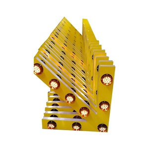 Năng lượng mặt trời di động mũi tên LED nhấp nháy giao thông hướng dấu hiệu năng lượng mặt trời hướng dẫn tấm LED mũi tên ánh sáng - Product Image 4