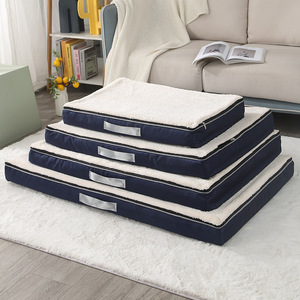 Lit pour animaux de compagnie en mousse à mémoire de forme, lit rectangulaire pour chien, matelas lavable et imperméable pour chiens et chats, été, hiver, printemps, automne - Product Image 2