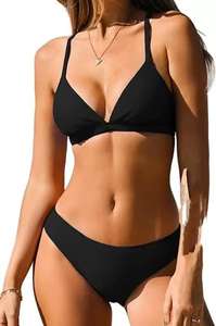 Hy998 Leeyi, conjunto <span class=keywords><strong>de</strong></span> Bikini estampado <span class=keywords><strong>de</strong></span> 4 capas, traje <span class=keywords><strong>de</strong></span> baño dividido con cordones para <span class=keywords><strong>mujer</strong></span> y bragas para el período, traje <span class=keywords><strong>de</strong></span> baño menstrual <span class=keywords><strong>de</strong></span> 2 piezas - Product Image 2