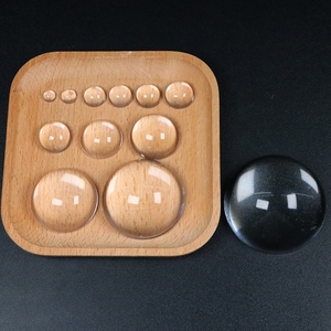 Perle di Vetro Sfaccettate All'Ingrosso da <span class=keywords><strong>8</strong></span> <span class=keywords><strong>mm</strong></span> a 100 <span class=keywords><strong>mm</strong></span>, Cabochon in Vetro Trasparente Bianco Rotondo - Product Image 2