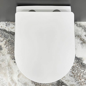 WC encastré à réservoir dissimulé, sans bride, à double chasse, avec finition moderne Or et Platine, pour usage domestique - Product Image 5