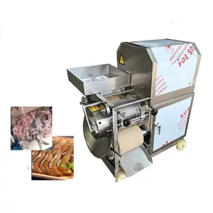 Máquina deshuesadora de pescado eléctrica completamente automática de acero inoxidable, separador de huesos, deshuesadora de carne