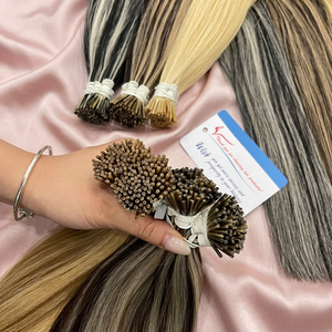 Nouvel Arrivage Mèches à pointe biseautée bicolores 100% Cheveux Humains Vietnamiens Prêtes à l'emploi Mélange Fluide Fixation Ferme Longue Durée - Product Image 1