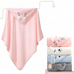 Serviette <span class=keywords><strong>de</strong></span> <span class=keywords><strong>bain</strong></span> à capuche pour <span class=keywords><strong>bébé</strong></span> motif animal <span class=keywords><strong>de</strong></span> dessin animé, peignoir absorbant pour enfants, <span class=keywords><strong>cape</strong></span> en coton pour nouveau-né, couvertures d'emmaillotage - Product Image 1