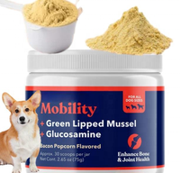 Usine Logo privé personnalisé soins pour animaux de compagnie glucosamine chondroïtine MSM supplément poudre de hanche et d'articulation pour animaux de compagnie pour chiens et chats