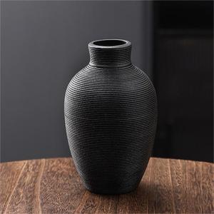 Jarrón de Cerámica Creativo con Textura Cepillada Vintage, con Función Hidropónica, para Sala de Estar, Exhibición de Flores Artificiales, Decoración del Hogar - Product Image 6