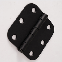 Charnières de porte robustes de haute qualité à coins arrondis 1/4 R 5/8 R, style américain, ressort, en fer de 3 pouces, charnières de 3,5 pouces